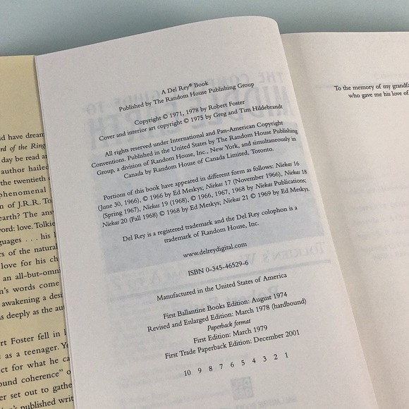 Robert Foster The Complete guide to Middle Earth Hard cover book EUC - Picture 9 of 10